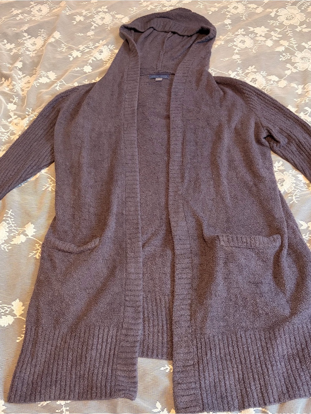 Barefoot Dreams Cozychic Lite Circle Cardigan Like New!!